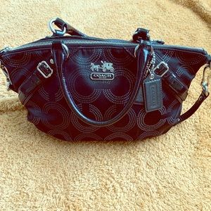 Coach Madison OP art signature Satchel